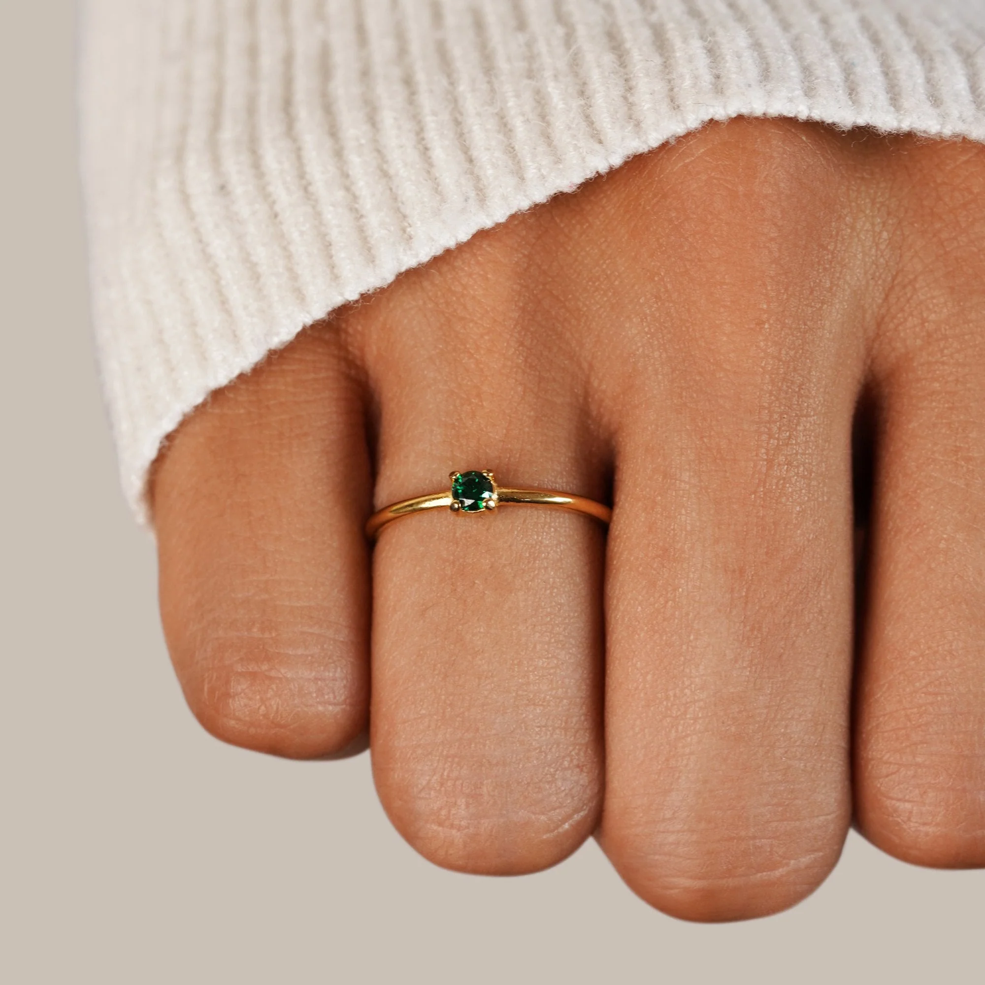 Birthstone 18K Gold Rings - Image 13
