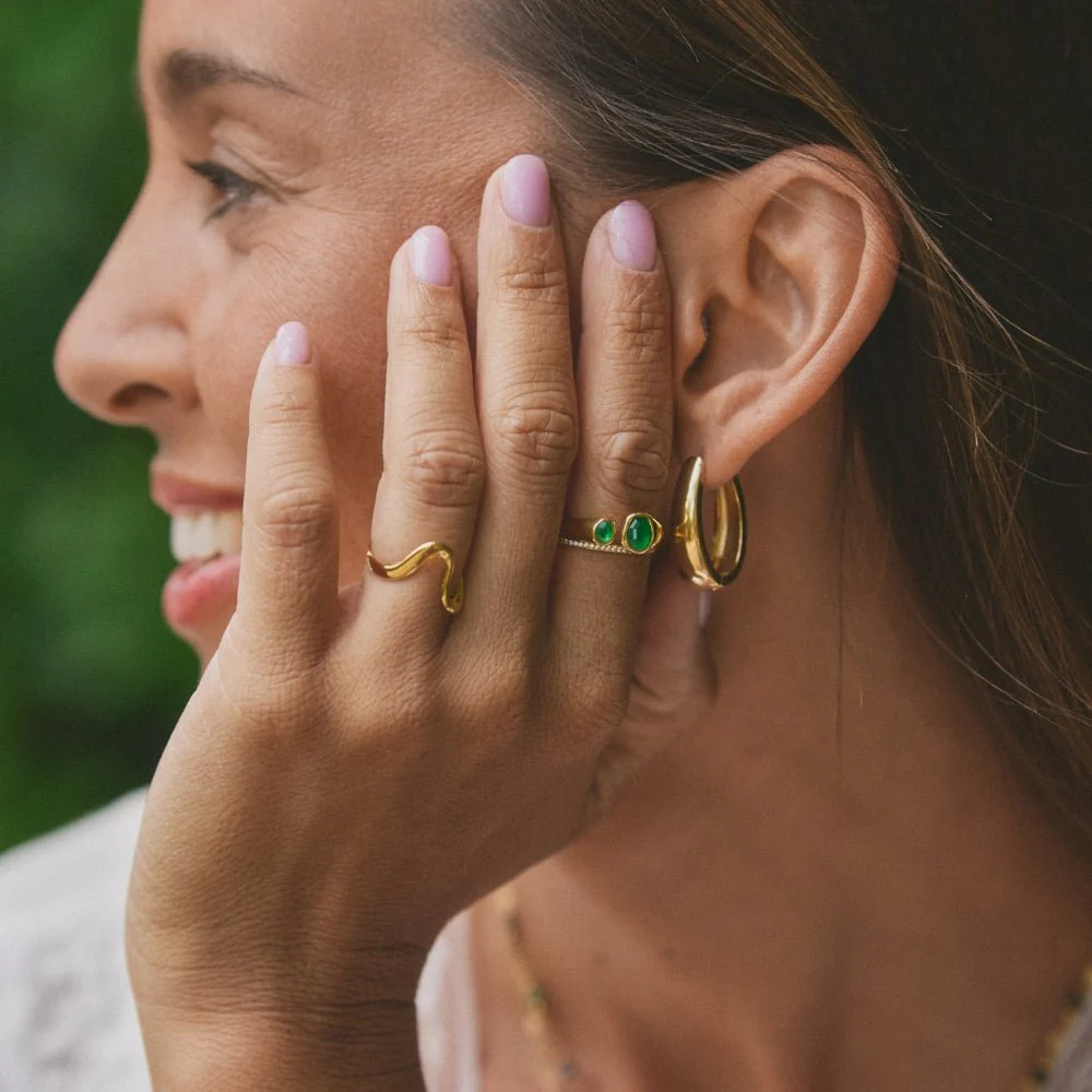 Gold Wave Ring - Image 3