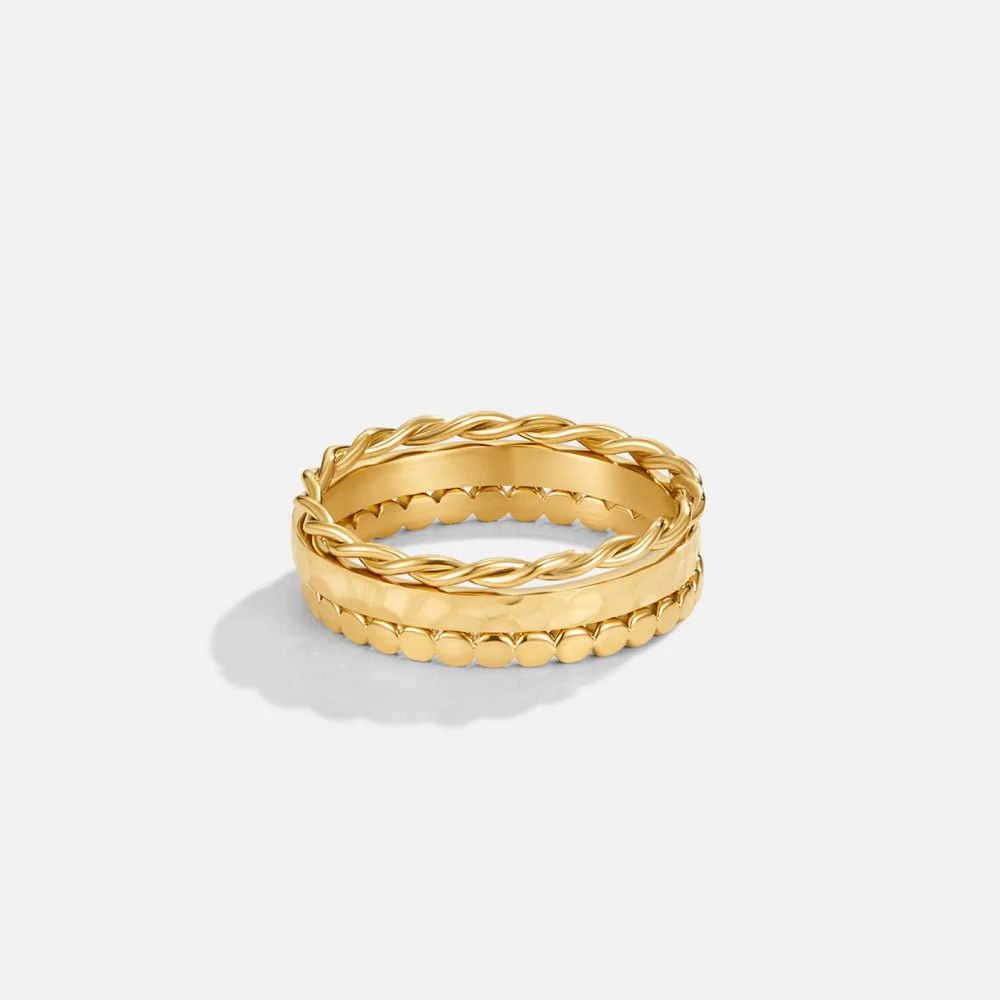 Hella Gold Stacked Ring - Image 4