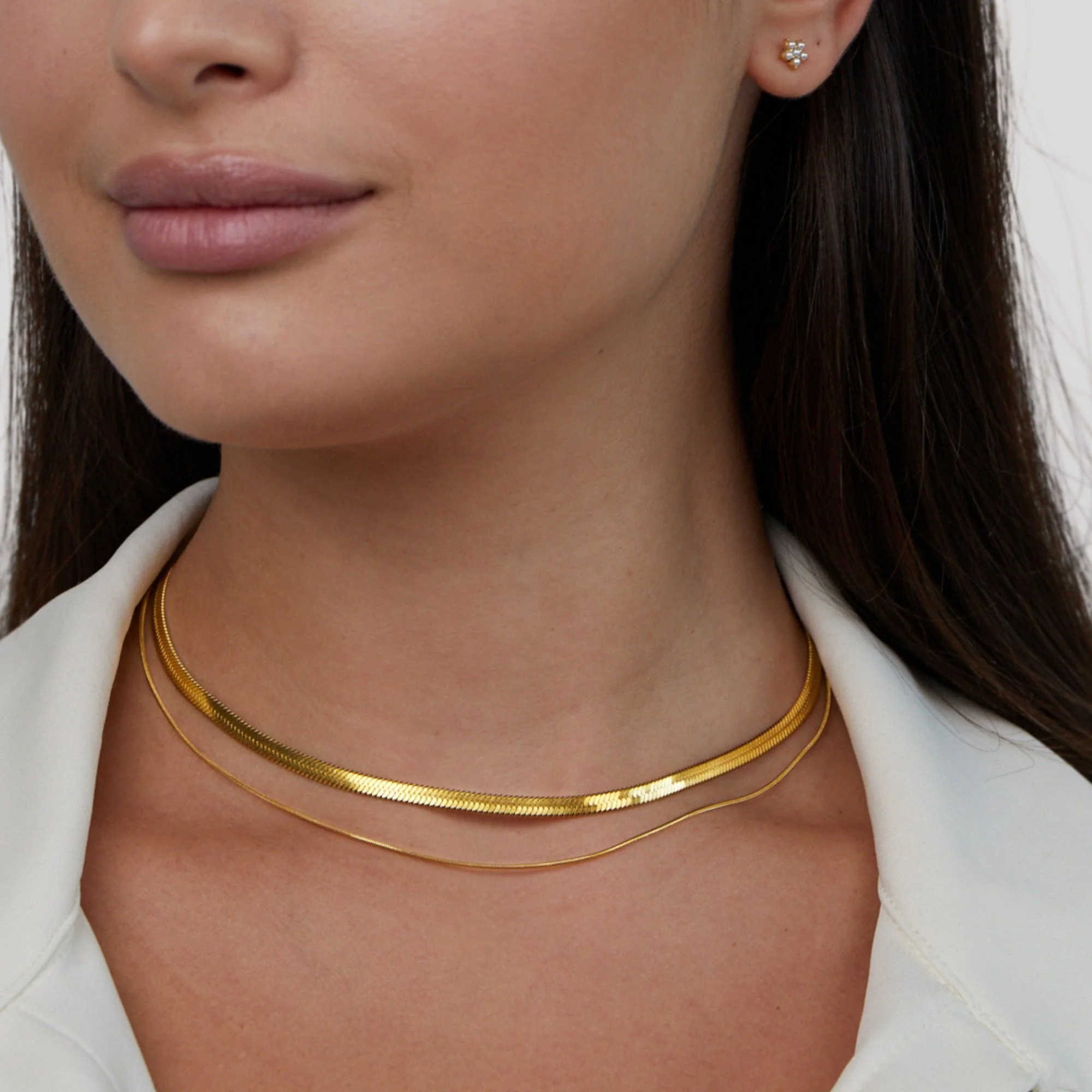 Layla 18K Gold Layered Necklace - Image 2