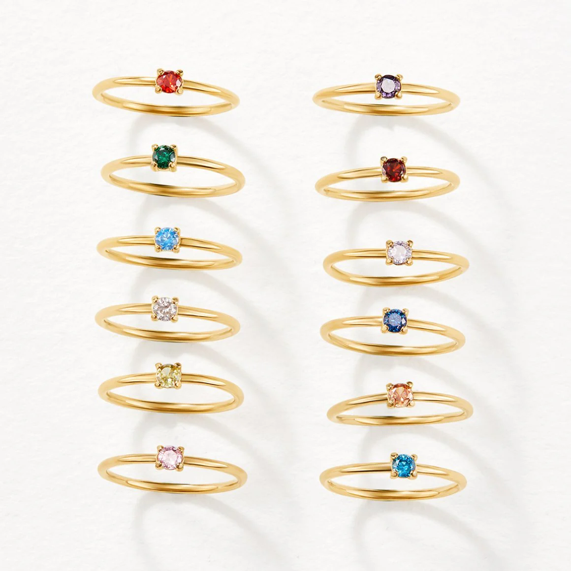 May Birthstone 18K Gold Ring - Image 3